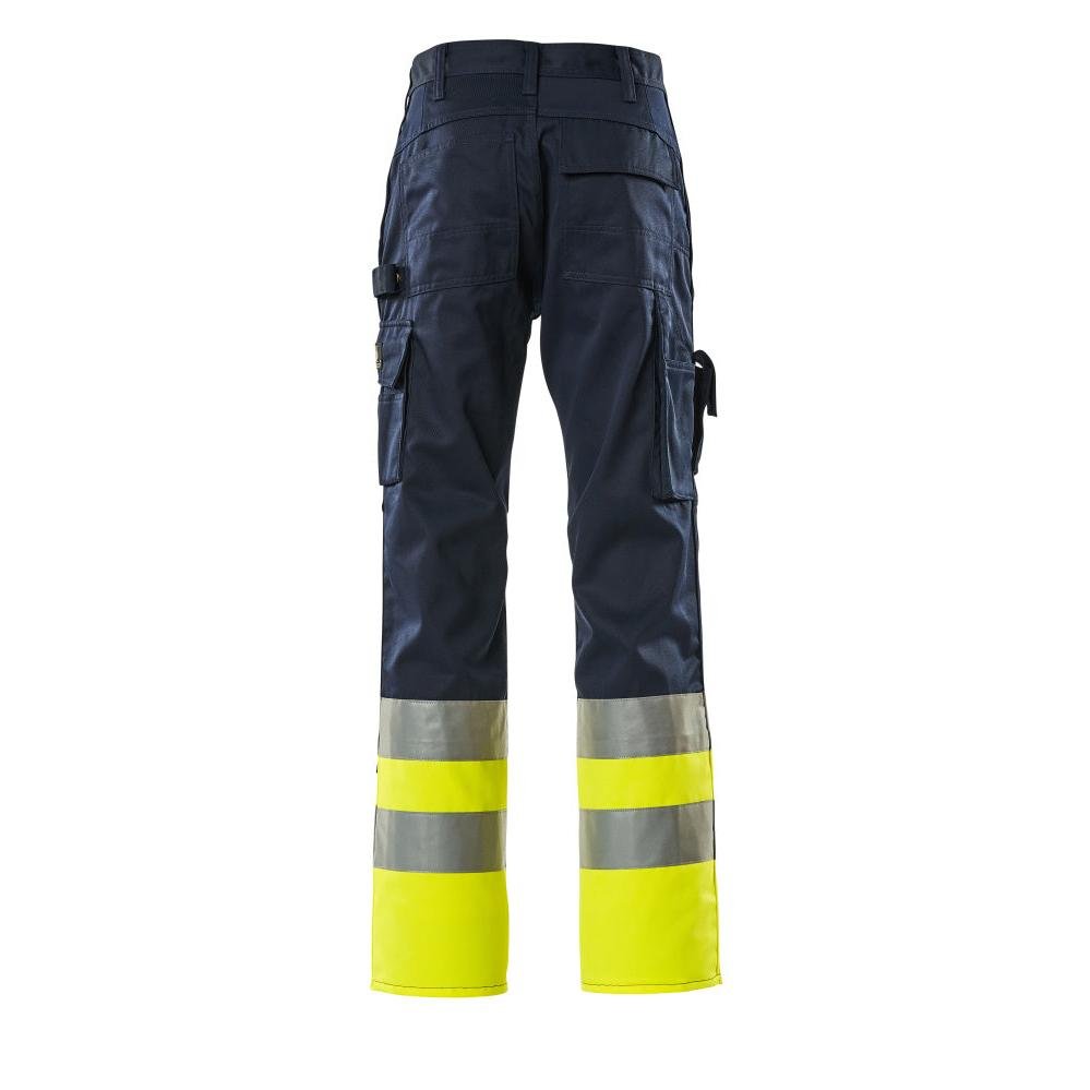Kalhoty MASCOT® Patos, tmavě modrá/hi-vis žlutá