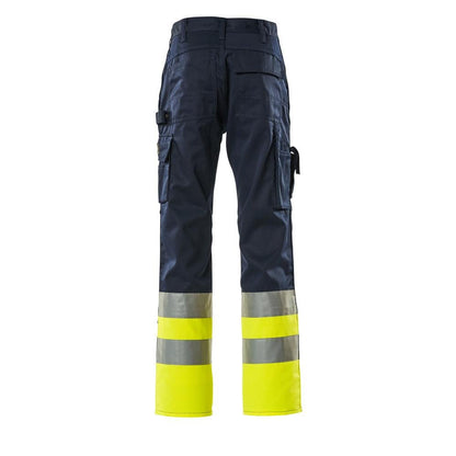 Kalhoty MASCOT® Patos, tmavě modrá/hi-vis žlutá