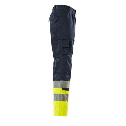 Kalhoty MASCOT® Patos, tmavě modrá/hi-vis žlutá
