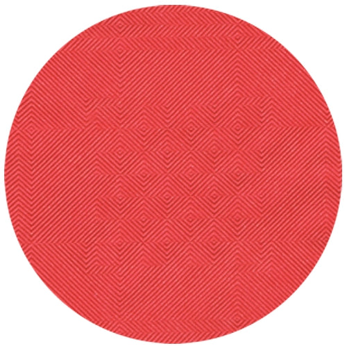 Papírový ubrus s damaškovým vzorem (50 m x 1 m) od PAPSTAR GmbH má kruhový červený povrch s strukturovaným geometrickým damaškovým vzorem – ideální pro slavnostní příležitosti.
