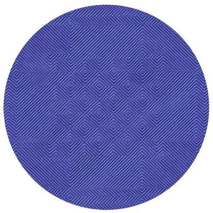 Papírový ubrus s damaškovým vzorem (50 m x 1 m) od PAPSTAR GmbH je kulatý, fialový ubrus s geometrickým vzorem z diagonálních linií a kosočtverců, které vytvářejí strukturovaný, optický klam.