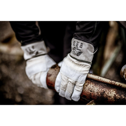 NITRAS HADES, ochranné rukavice proti pořezání, barva přírodní / šedá