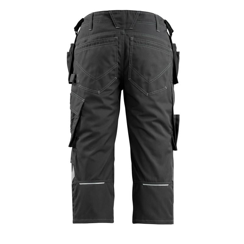 Řemeslnické tříčtvrteční kalhoty MASCOT® Lindau, černé