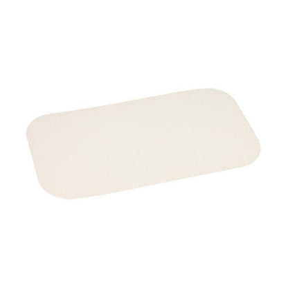 Starpak 50 vkládacích víček jsou obdélníková, krémová, PP-potahovaná vkládací víčka (21,8 x 12,3 cm) se zaoblenými rohy na bílém podkladu. Balení obsahuje 50 kusů ve smršťovací fólii.
