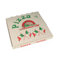 Čtvercové krabice na pizzu 33x33 cm od PAPSTAR GmbH z celulózy zobrazují italskou vlajku a klasický design; v balení po 50 kusech - ideální pro autentický požitek z pizzy.