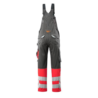 Montérky MASCOT® Sunderland, tmavě antracitová/hi-vis červená