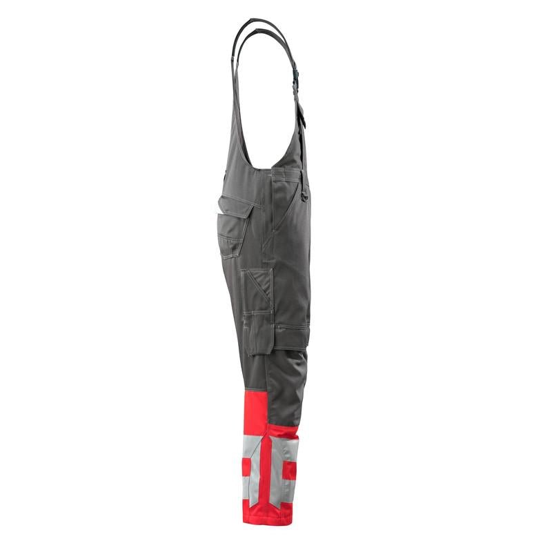 Montérky MASCOT® Sunderland, tmavě antracitová/hi-vis červená