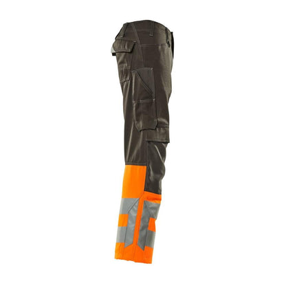 Kalhoty MASCOT® Leeds, tmavě antracitová/hi-vis oranžová