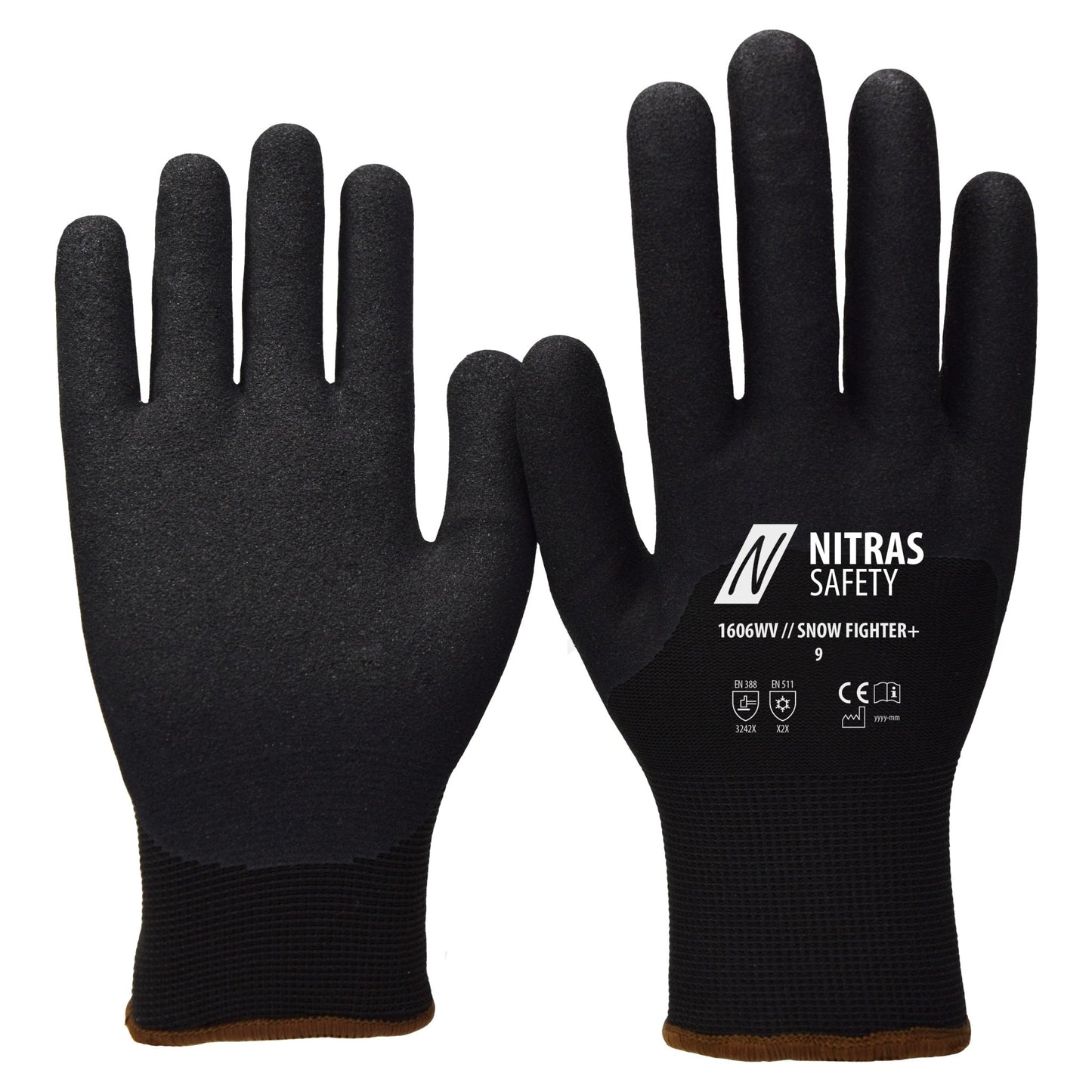 NITRAS SNOW FIGHTER+, zimní rukavice, černé