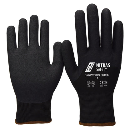 NITRAS SNOW FIGHTER+, zimní rukavice, černé