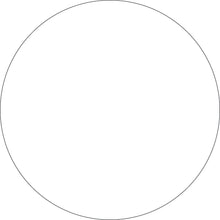 Ein dünner schwarzer Umriss eines großen, leeren Kreises, zentriert auf weißem Grund - so präsentiert sich der Dunilin Untersetzer Ø 9 cm, weiß der Duni GmbH, ein eleganter, unbedruckter weißer Getränkeuntersetzer zum Schutz des Tisches, erhältlich im 500er-Pack.