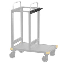 Potah VERMOP s hákovým pruhem a 3 držáky na rukojeti, antracit