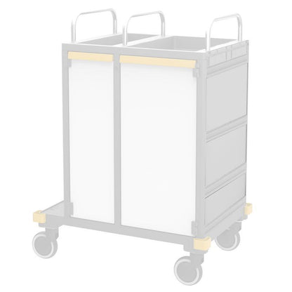 VERMOP boční stěna multi wall Platinum white, 497 x 174 x 3 cm