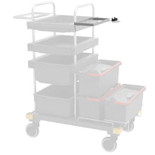 Držák VERMOP na chemické centrum s držákem rukojeti na traverze, 34 x 27 x 9 cm