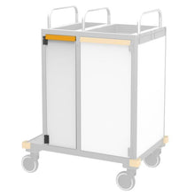 VERMOP dveře L úzké + klika. Plat. Whi.