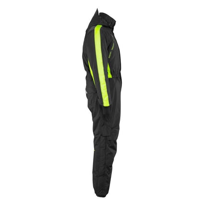 Overal s kapsami na kolenou, lehká zimní kombinace, černá/hi-vis žlutá