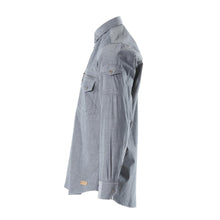 Košile Chambray se síťovanou podšívkou, sepraný tmavý denim