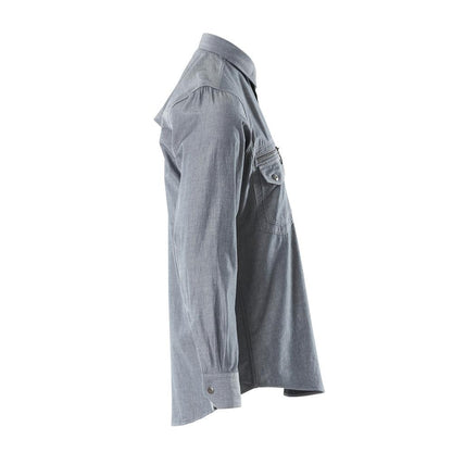 Košile Chambray se síťovanou podšívkou, sepraný tmavý denim