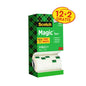 Balíček Scotch® Magic™ Neviditelná páska od 3M Deutschland GmbH obsahuje 14 rolí (19 mm x 33 m) v zeleně kostičkovaném balení, z toho 2 role jsou zdarma. Jedna role je částečně viditelná ve spodní části.