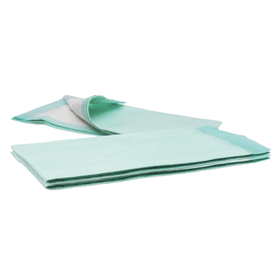 MaiMed zdravotní podložka 60x90cm Extra nesterilní polštářek Fluff vločka 60x90cm 2x25ks/krabice zelená | Krabice (50 kusů)