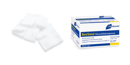 BeeSana® fleece štěrbinový obklad, nesterilní, 4násobný