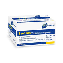 BeeSana® fleece štěrbinový obklad, nesterilní, 4násobný