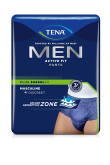 Tena Men Active Fit Pants Plus Inkontinence Pants, Blue