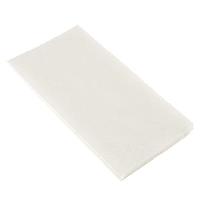 Stoh PAPSTAR ubrousků 2-vrstvé, 33x33 cm, bílé, hlavový záhyb (250 kusů) od PAPSTAR GmbH je úhledně složený do obdélníků a umístěn na bílém pozadí.