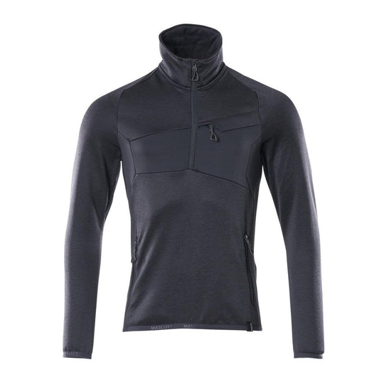 Fleece svetr s krátkým zipem mikrofleecová bunda