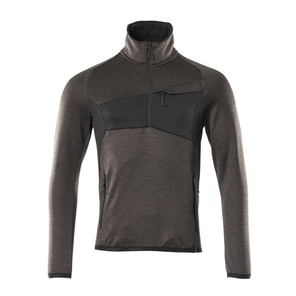 Fleece svetr s krátkým zipem mikrofleecová bunda