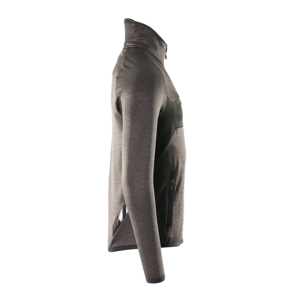 Fleece svetr s krátkým zipem mikrofleecová bunda