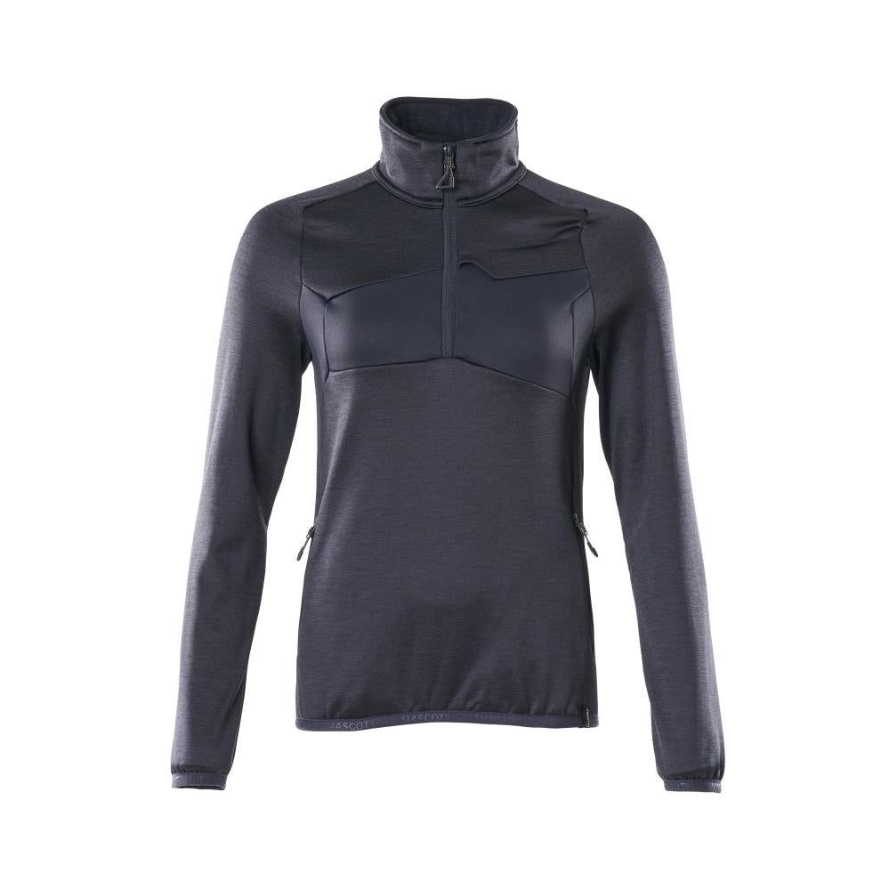 Fleece svetr s krátkým zipem, dámská mikrofleecová bunda