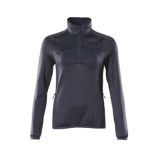 Fleece svetr s krátkým zipem, dámská mikrofleecová bunda