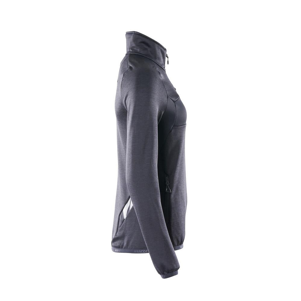 Fleece svetr s krátkým zipem, dámská mikrofleecová bunda