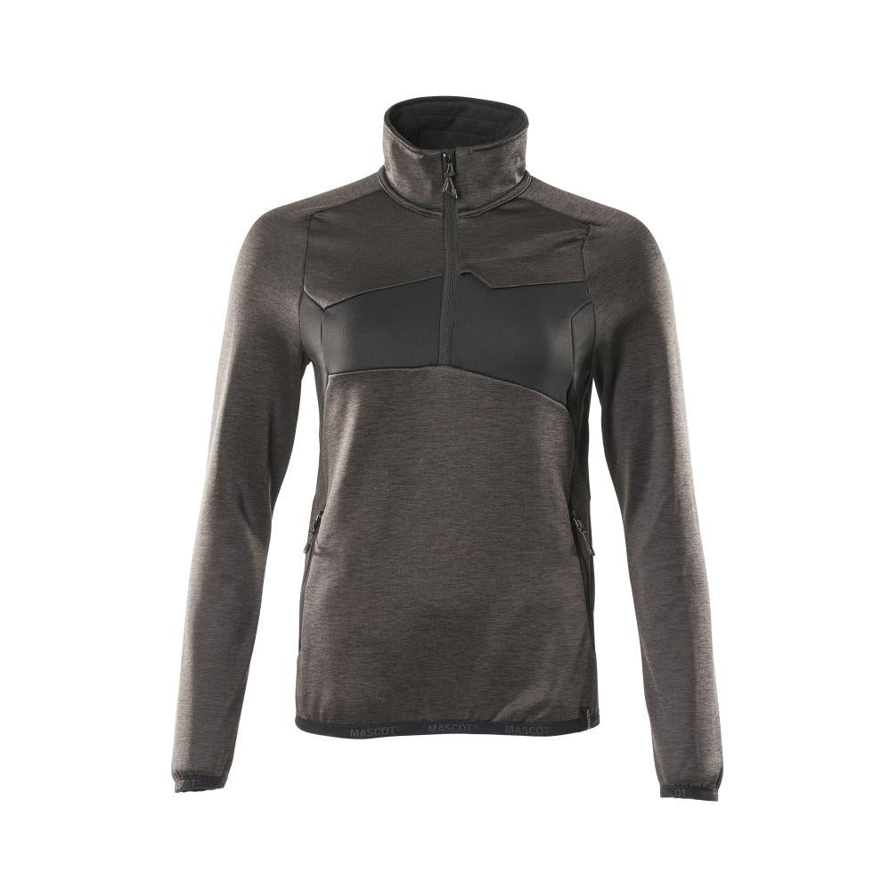 Fleece svetr s krátkým zipem, dámská mikrofleecová bunda