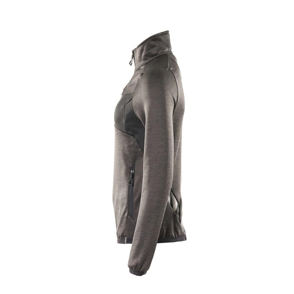 Fleece svetr s krátkým zipem, dámská mikrofleecová bunda