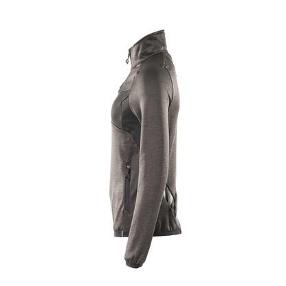 Fleece svetr s krátkým zipem, dámská mikrofleecová bunda