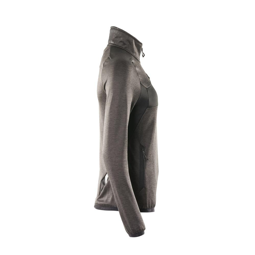Fleece svetr s krátkým zipem, dámská mikrofleecová bunda