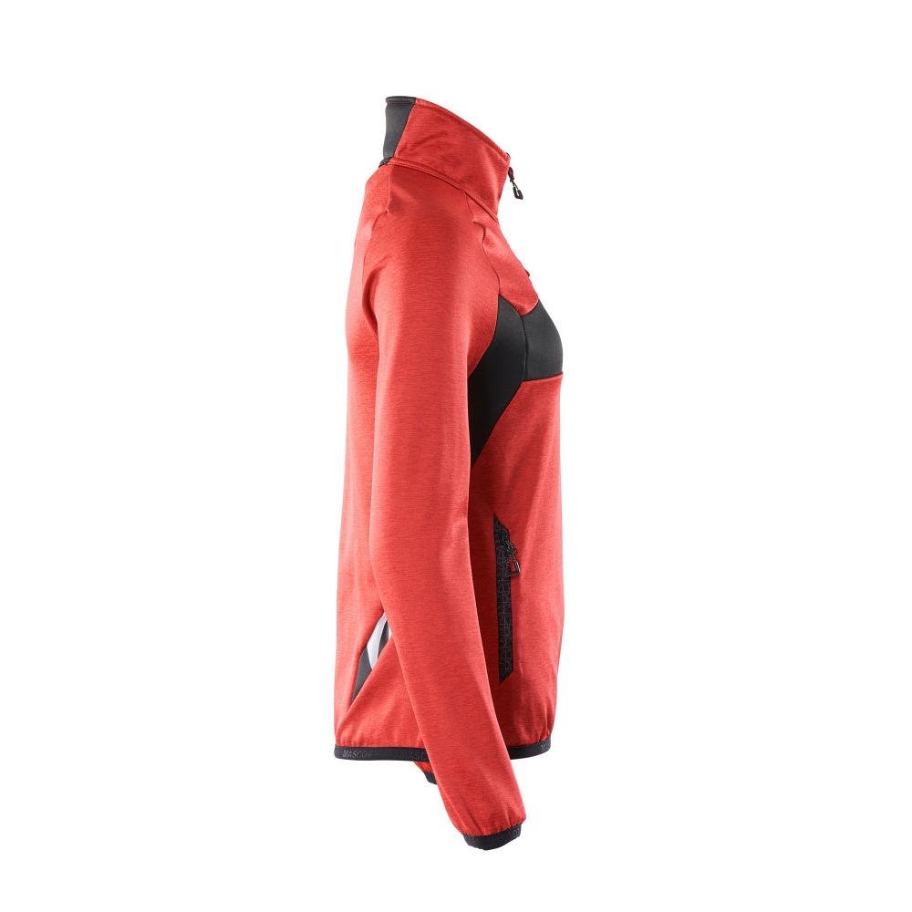 Fleece svetr s krátkým zipem, dámská mikrofleecová bunda