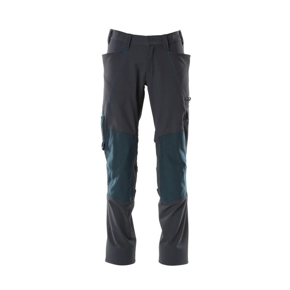Kalhoty, kapsy na kolenou, kalhoty ULTIMATE STRETCH, černo-modré