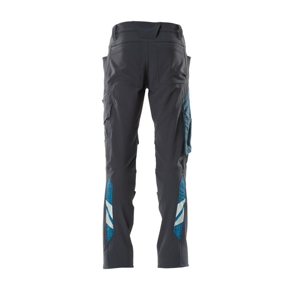 Kalhoty, kapsy na kolenou, kalhoty ULTIMATE STRETCH, černo-modré
