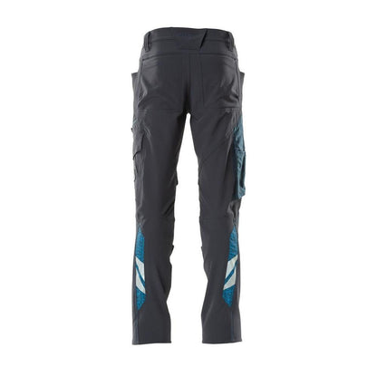 Kalhoty, kapsy na kolenou, kalhoty ULTIMATE STRETCH, černo-modré