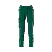 Kalhoty, kapsy na kolenou, kalhoty ULTIMATE STRETCH, zelené