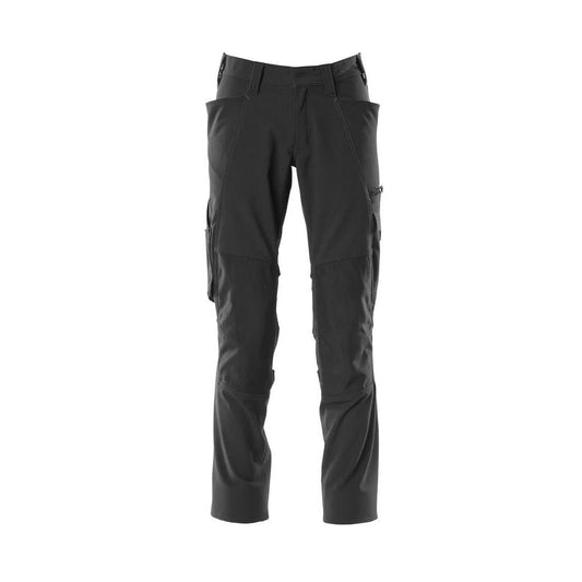 Kalhoty, kapsy na kolenou, kalhoty ULTIMATE STRETCH, černé
