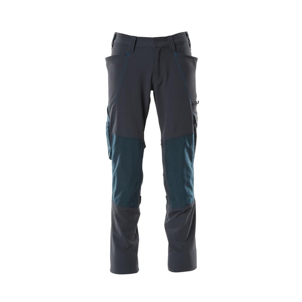 Kalhoty, kapsy na kolenou, kalhoty ULTIMATE STRETCH, černo-modré