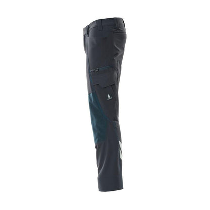 Kalhoty, kapsy na kolenou, kalhoty ULTIMATE STRETCH, černo-modré