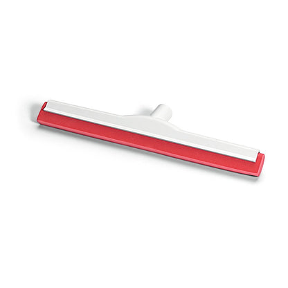 Nölle Profi Brush HACCP stěrka na podlahu (vyztužená skelnými vlákny, hygienická guma, německý závit) od Nölle Profi Brush Bürsten- & Pinseltechnik e.K., červeno-bílá, zobrazená na bílém pozadí.