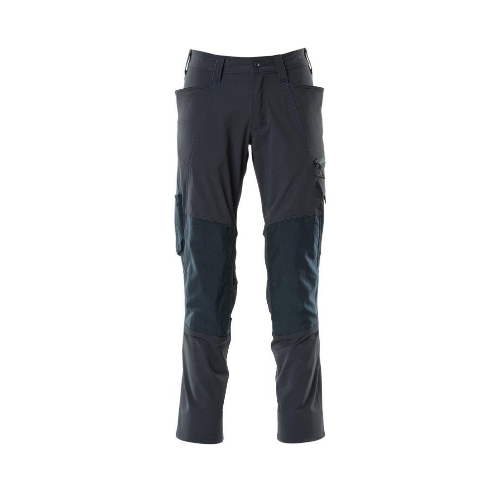 Kalhoty, kapsy na kolenou, kalhoty ULTIMATE STRETCH, černo-modré
