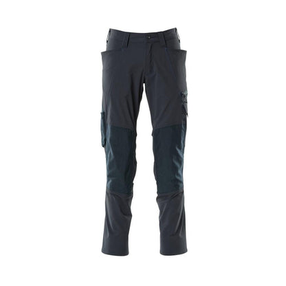 Kalhoty, kapsy na kolenou, kalhoty ULTIMATE STRETCH, černo-modré