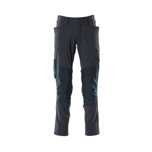 Kalhoty, kapsy na kolenou, kalhoty ULTIMATE STRETCH, černo-modré
